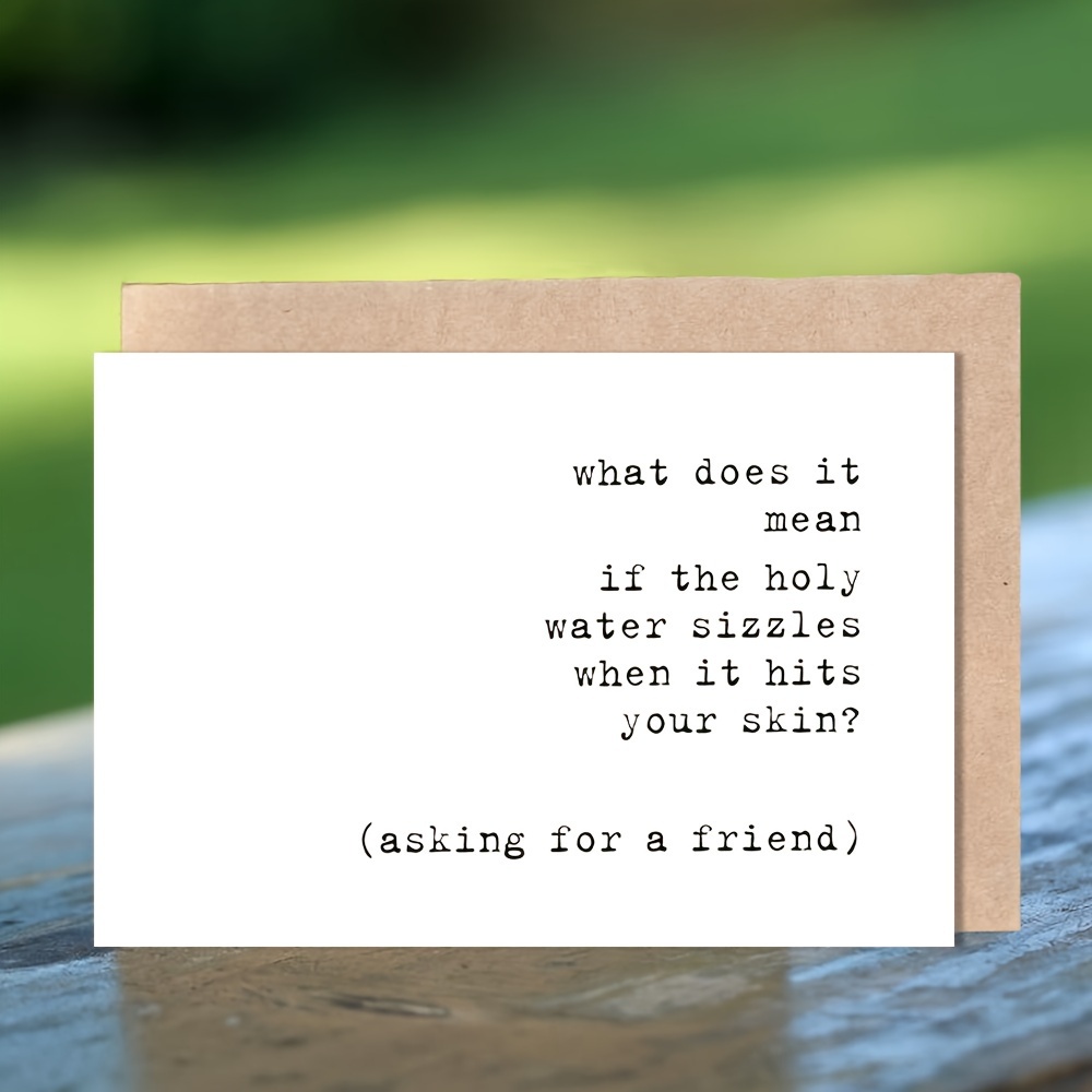 

Funny Birthday Card: Snarky Quotes About Life For A Friend