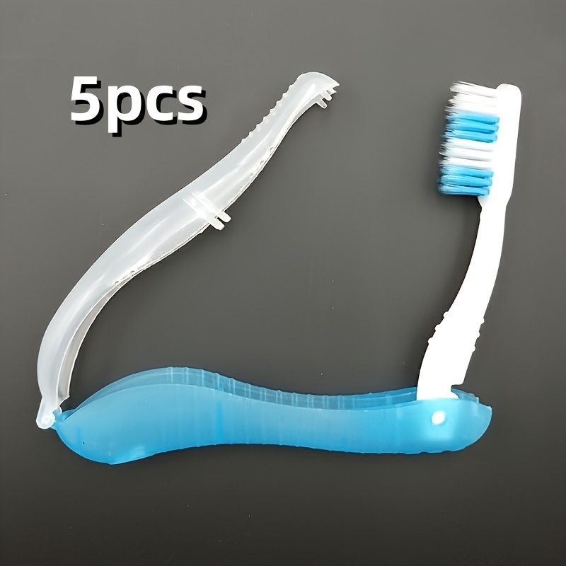 5pcs Foldable Toothbrush, Carry Soft Bristled Toothbrush , Use This Travel Toothbrush Set To And Clean Anywhere