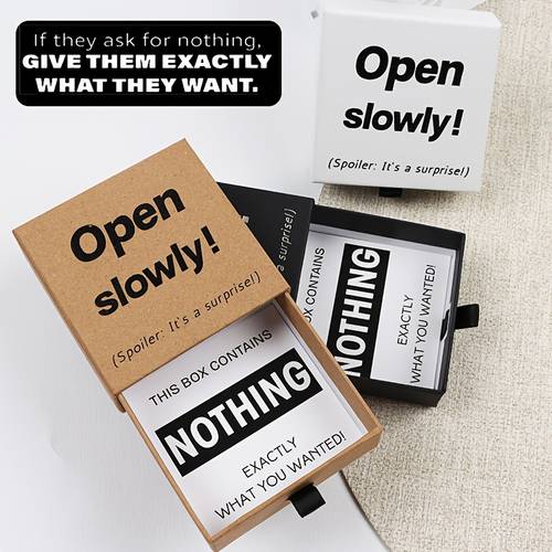 funny prank gift box jokes for birthdays valentines anniversaries perfect surprise for geometric pattern paper material card