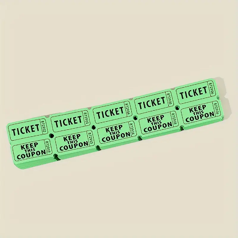 1000 Pcs/roll Event Raffle Tickets Double Roll Lottery Ticket Raffle Ticket For Carnival Party I4283279741