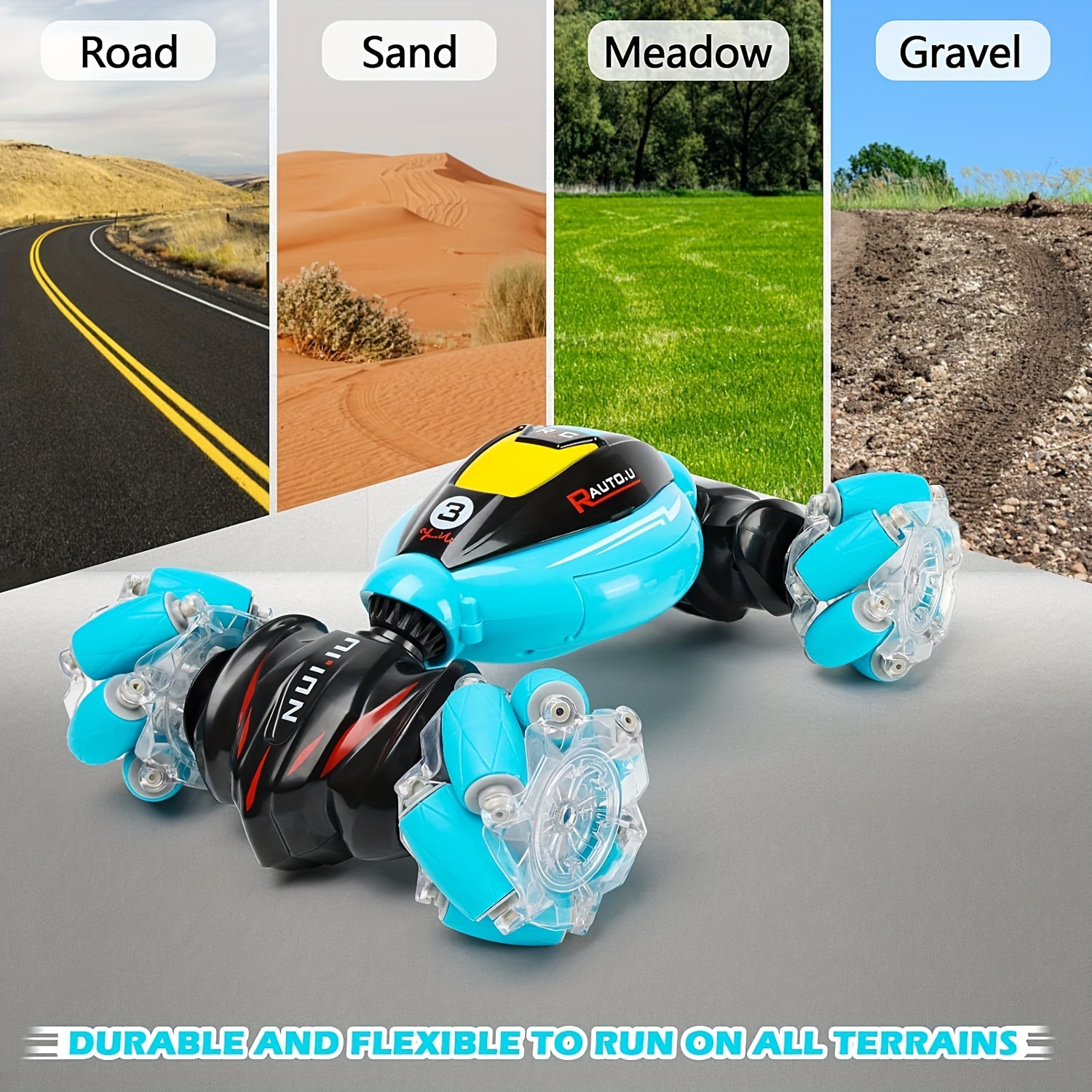 RC Gesture Sensing Stunt Car - Best Gifts For Boys 3-12 Year Old 360° Rotating 4WD Remote Control Transform 2.4Ghz Hand Controlled Car Birthday Presents For Kids, Halloween Christmas Gift