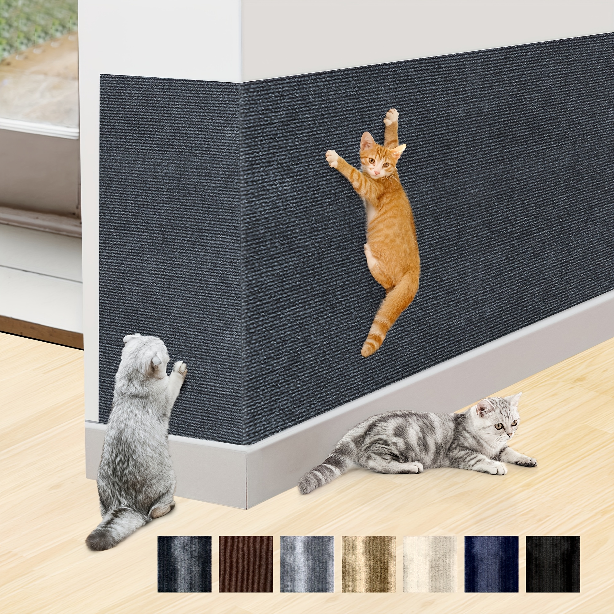 cat scratching mat self   cat scratching mat versatile and durable cat scratching board interactive pet cat climbing mat polyester material multi   perfect gift for   and long lasting furniture wall replacement scratch pad