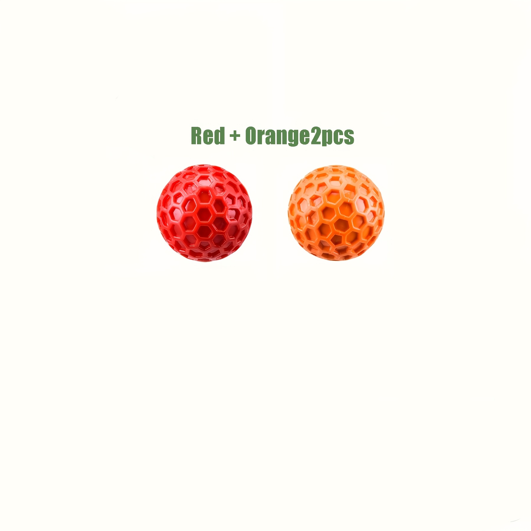 TEMU 2pcs/Set Balles Sonores Colorées pour Chien, Balles Sonores pour Animaux de Compagnie en Caoutchouc Souple Résistantes aux Morsures, Balles de