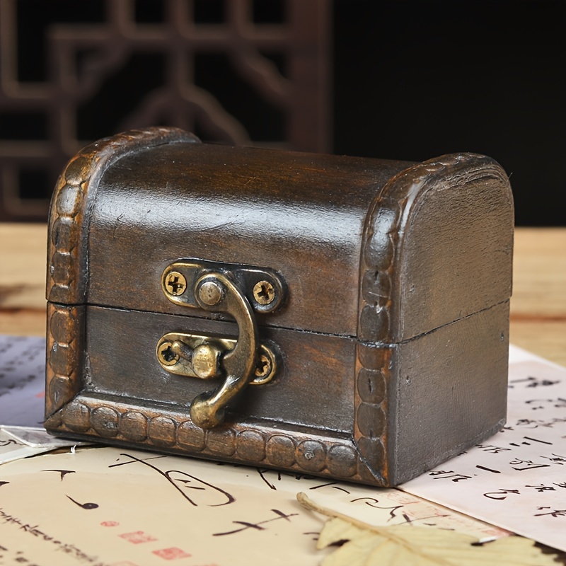 

Vintage Wooden Storage Box - Jewelry, Keys & Small Items - Ideal Gift For Birthdays, Holidays & Parties, Jewelry Box, Storage Boxes For Organizing