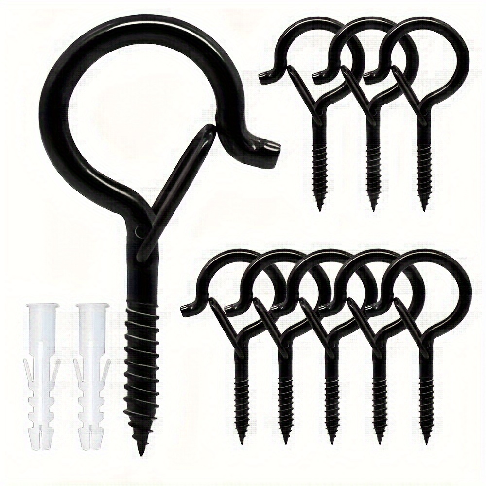 

32/16/10 Pcs Combination Q-type Hook Spring Buckle Black Silver Sheep Eye Hook Bonsai Hook