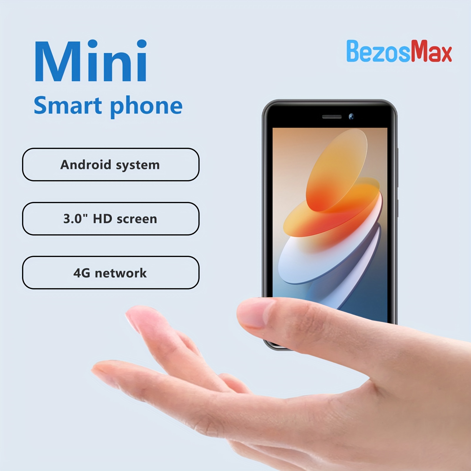 

Bezosmax Mini Smartphones, 4g Network, Unlocked Phone, 3.0 Hd Screen, Ideal Gift For Children, Pocket Phone, Wifi, Gps Location, Kids Phone.