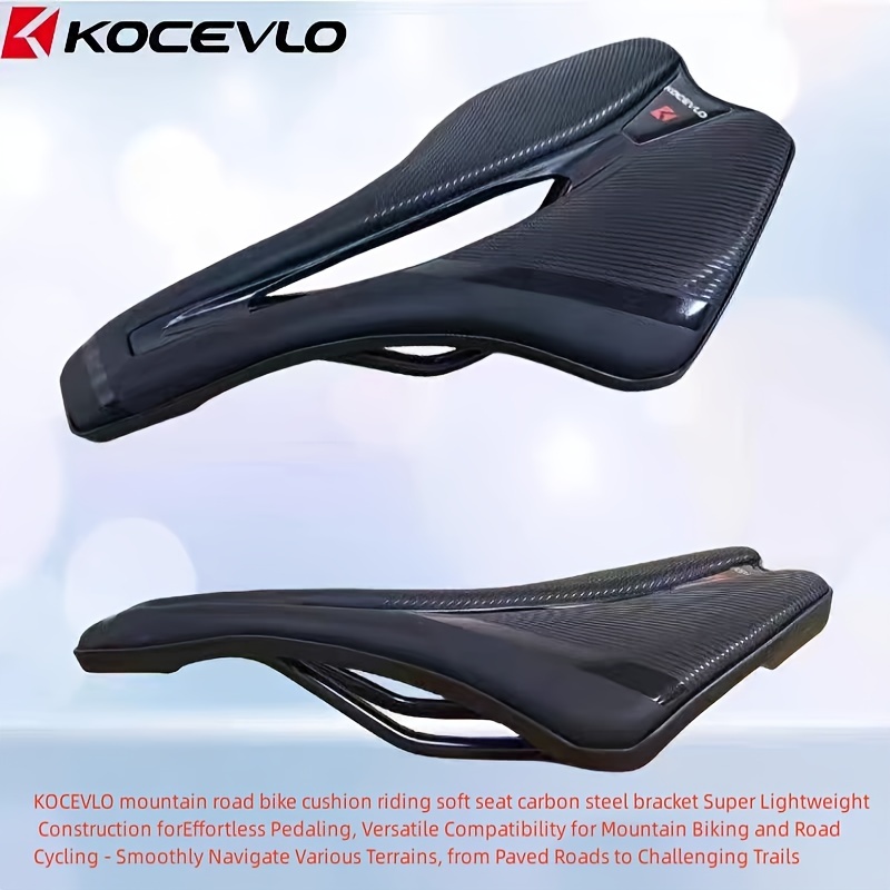 

Ultra-light Carbon Fiber Mountain Bike Seat - Soft Pu Cushion, Hollow Design For Enhanced Comfort Bike Seat Cushion Bicycle Seat Cushion