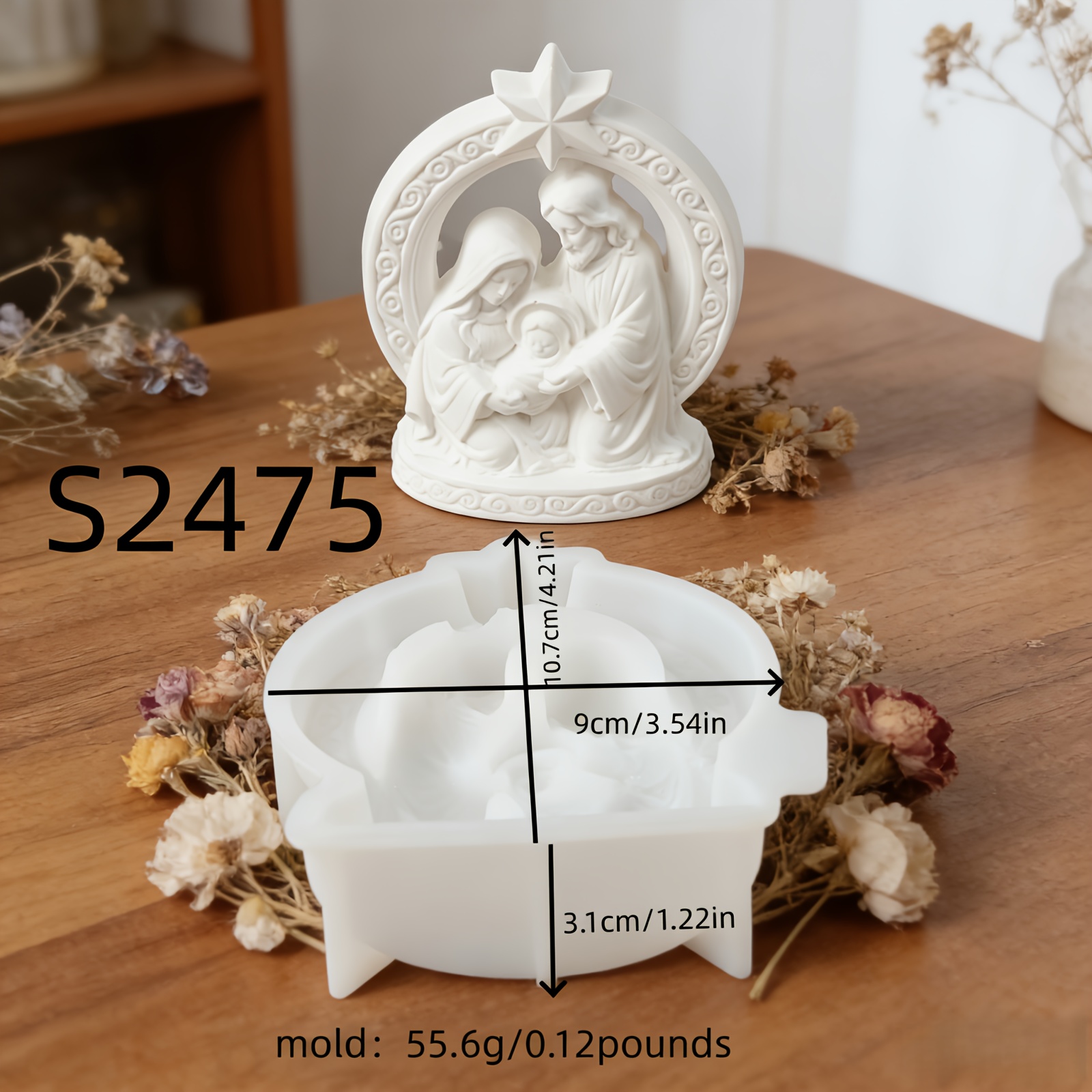 Resin Silicone Mold Easter Home Decoration 3d Decoration Silicone Mold Candle Silicone Mold Gypsum Decoration Silicone Mold Silicone Mold Home Decoration Epoxy Resin Mold S2475/55.6