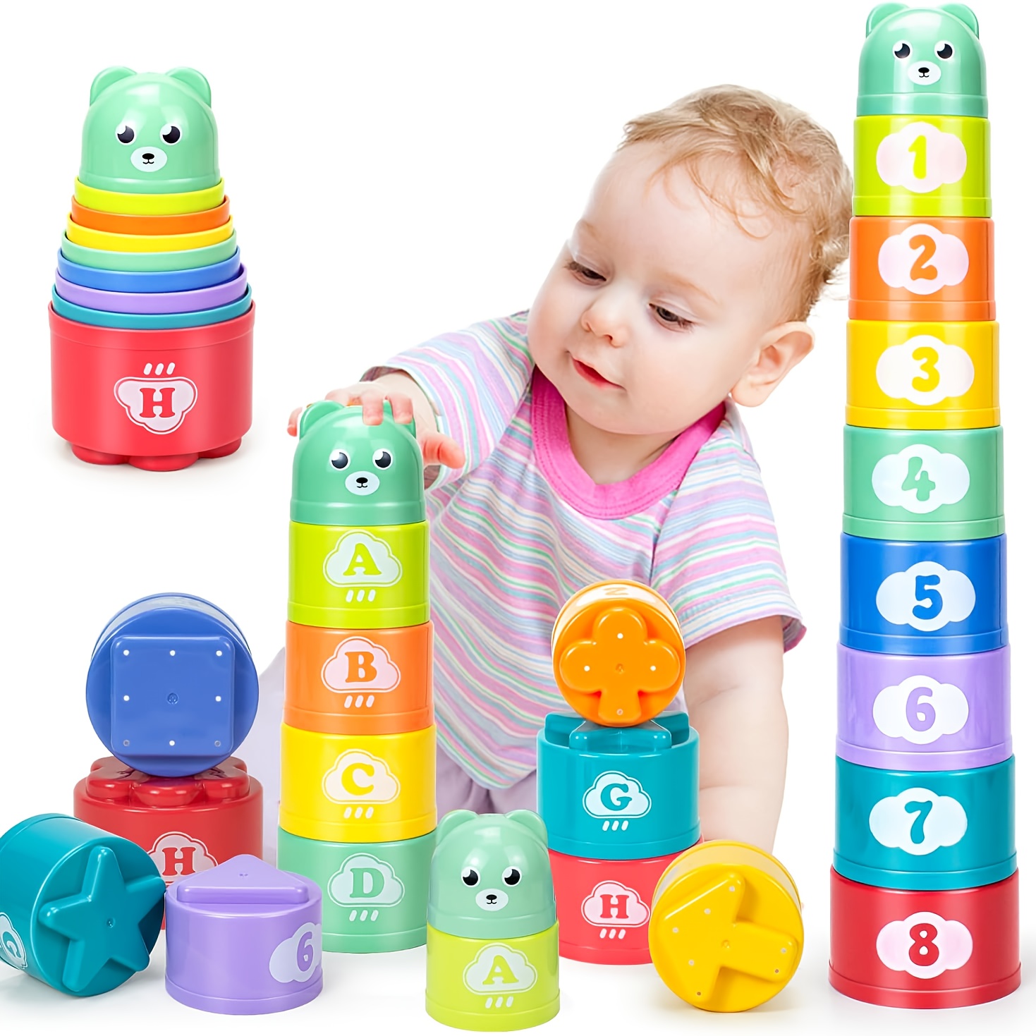 1pc track toy grasping training toy stacking puzzle toy Temu