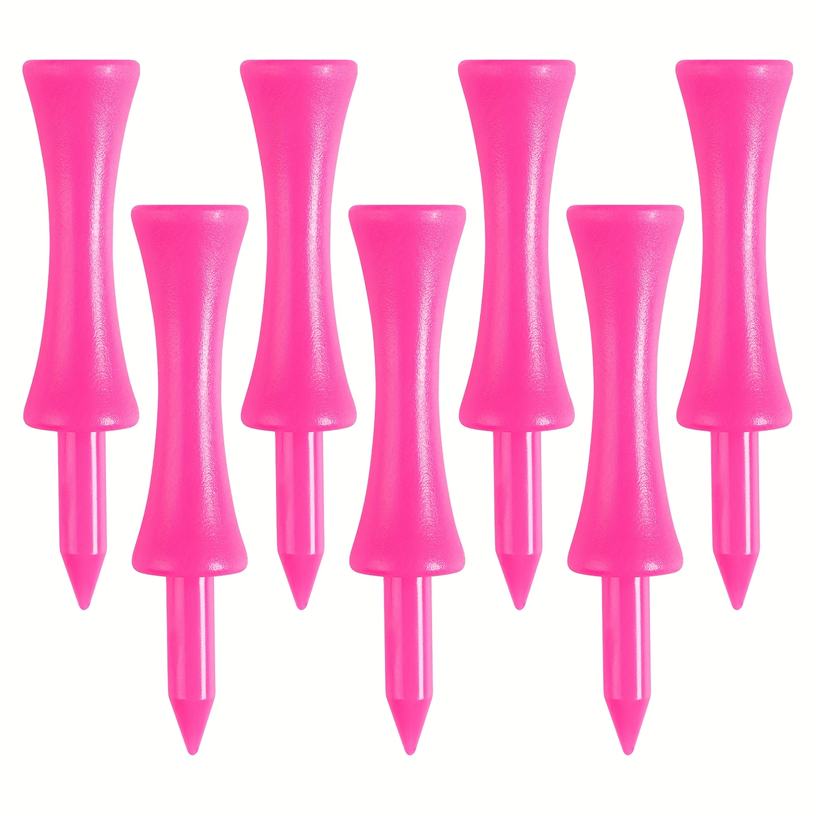 TEMU Ensemble de 30/60 Tees de Golf Roses en Polypropylène - Hauteur Uniforme, Idéal pour Améliorer | Design Vibrant et Robuste, Tiges de Golf à