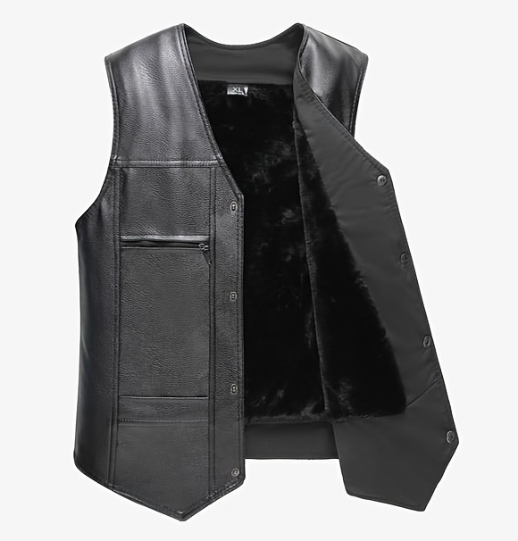 Men's Heavyweight Fleece-Lined Winter Vest Style