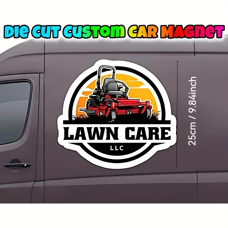 TEMU Customizable Car Magnet Sign - Personalized Service Design, Magnetic Stickers For Vehicles And Cars, Diy Car Modification Stickers, Durable And