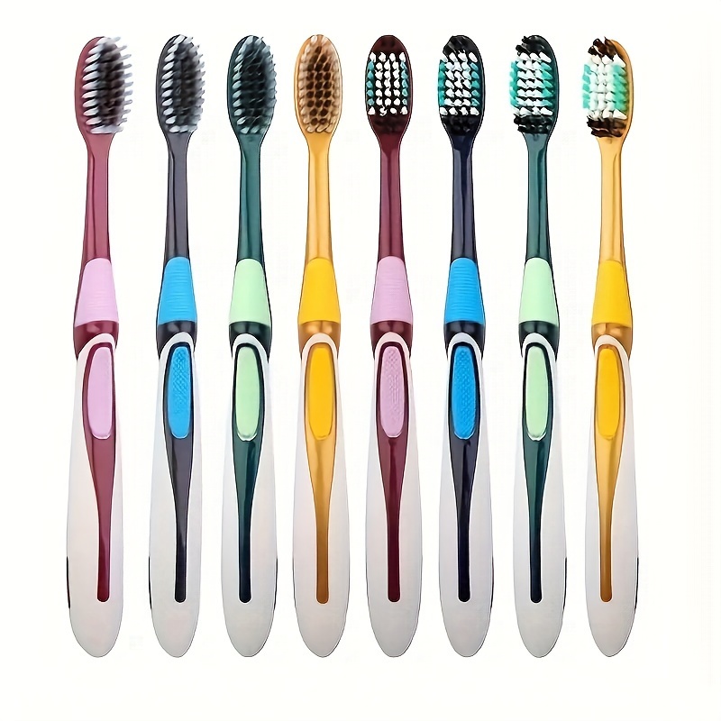 

4/6pcs Adult Toothbrushes - For , Individually , Assorted