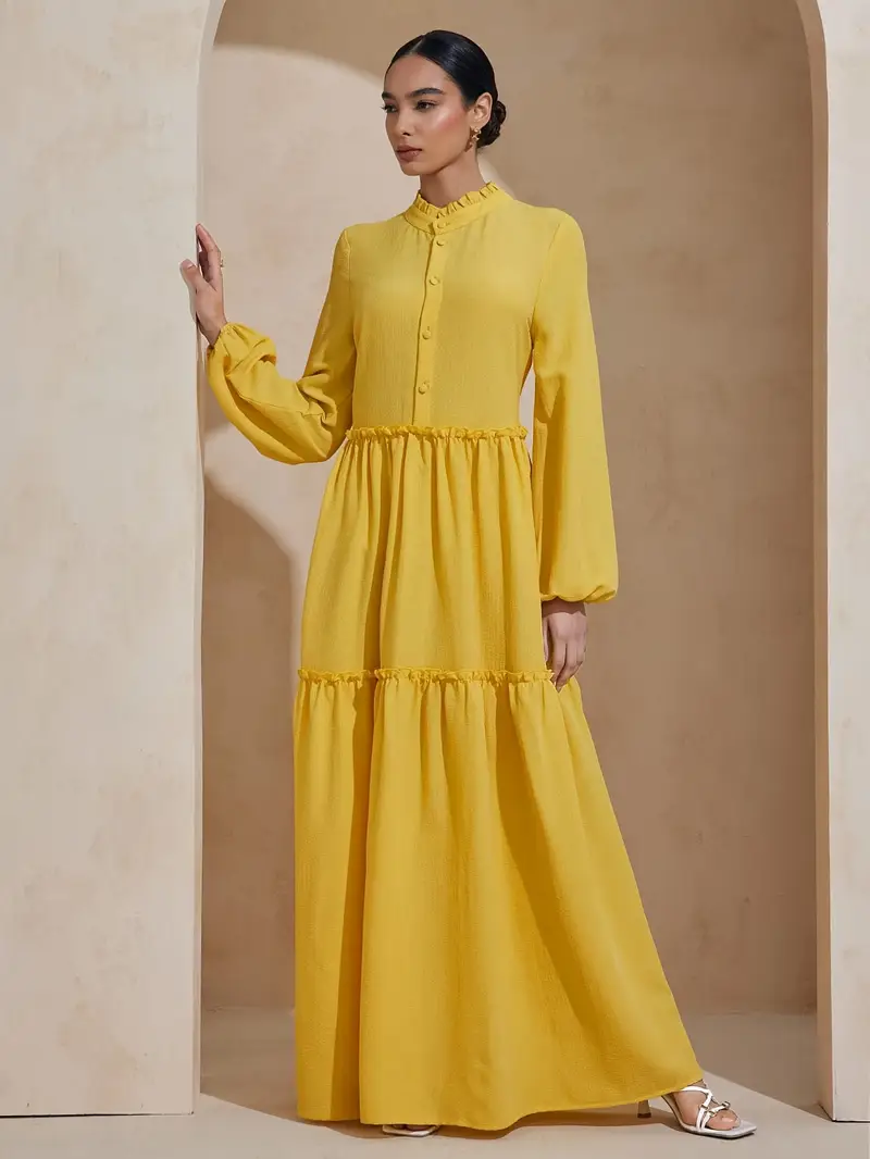 womens modest line dress neck collar long sleeve full - Temu South Africa womens modest line dress neck collar long sleeve full - Temu South Africa
