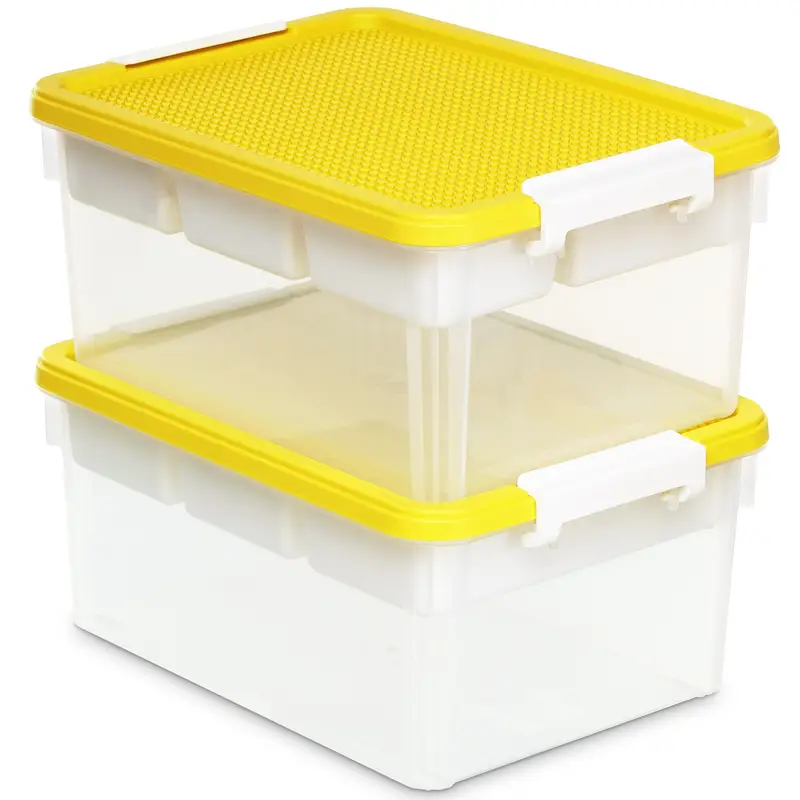 mDesign Juego de 2 cajas para gafas de sol - Clasificador de plástico mDesign Juego de 2 cajas para gafas de sol - Clasificador de plástico