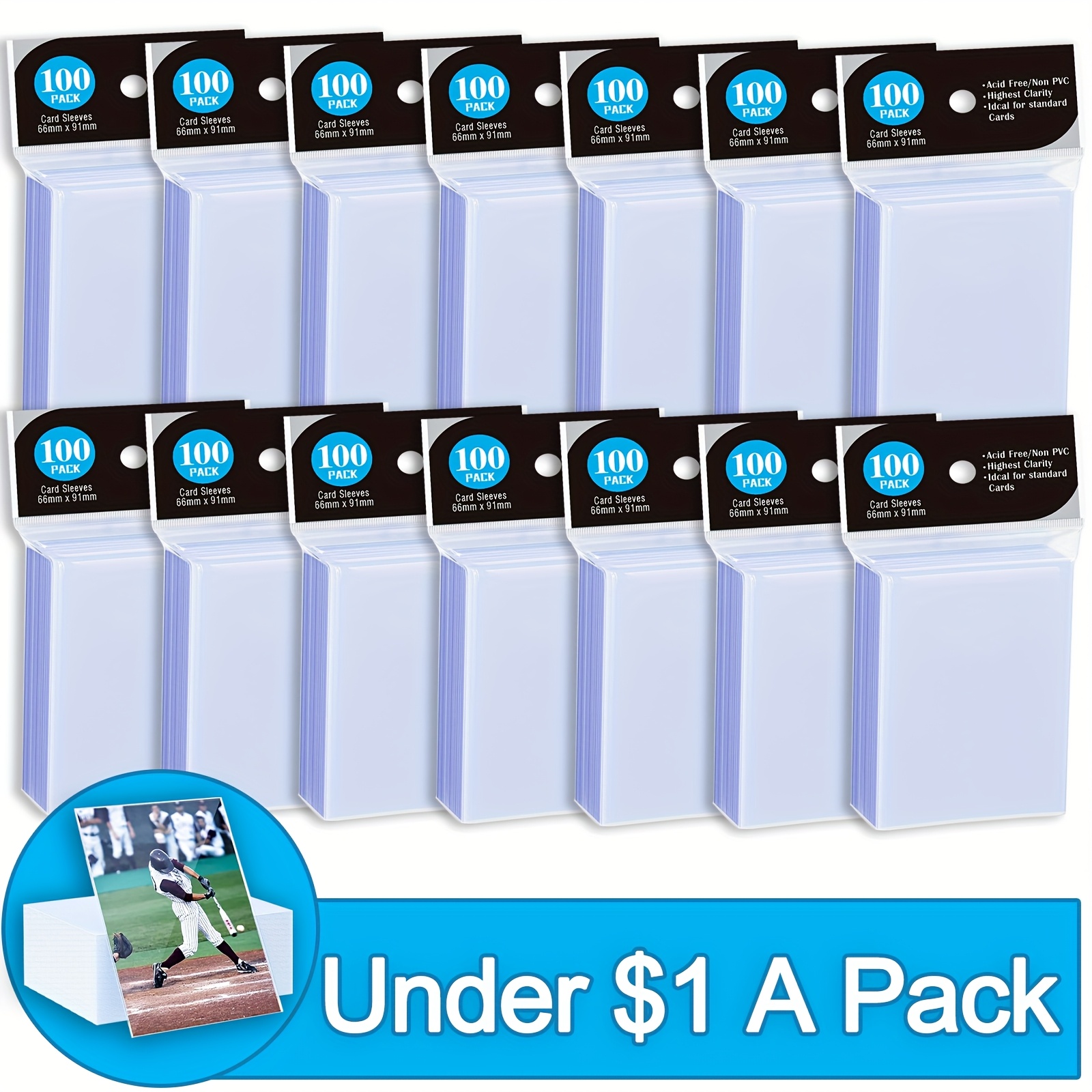 trading card game sleeves sold on Temu United States