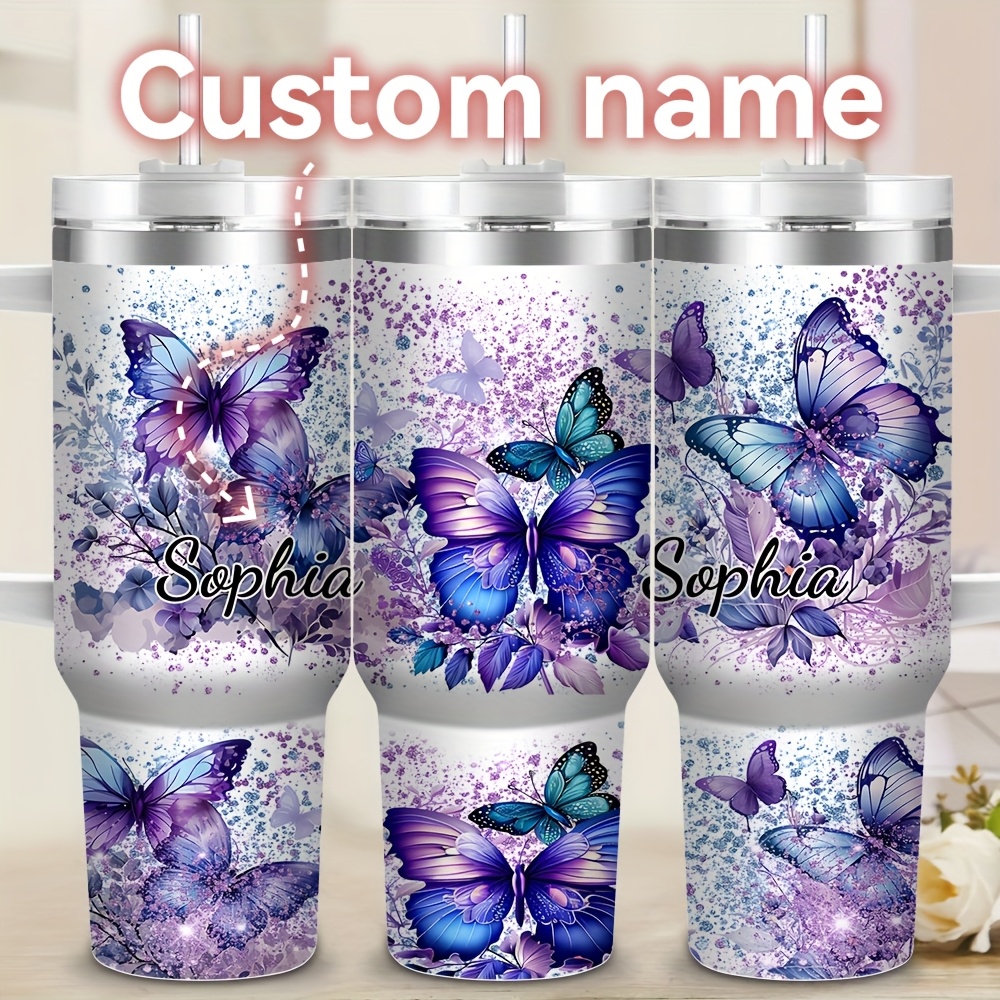 

Custom 40oz Insulated With Straw - Personalized Name, Stainless Steel, Non-slip, Bpa-free, Outdoor Activities & Valentine's Day Gift, Text Customization, Car Cup, Extraordinary Meaning