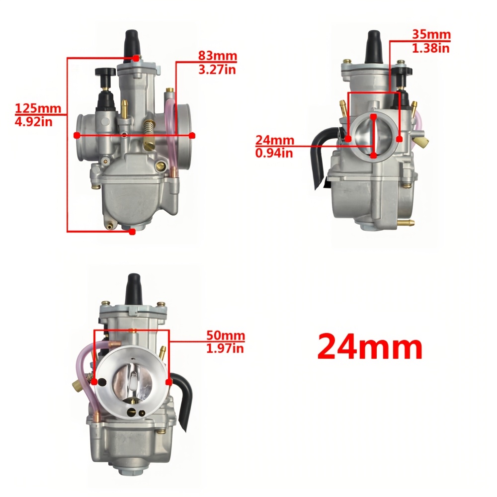 TEMU Racing Pwk Racing Carburetor 21mm-34mm For 2/4-stroke 100-350cc