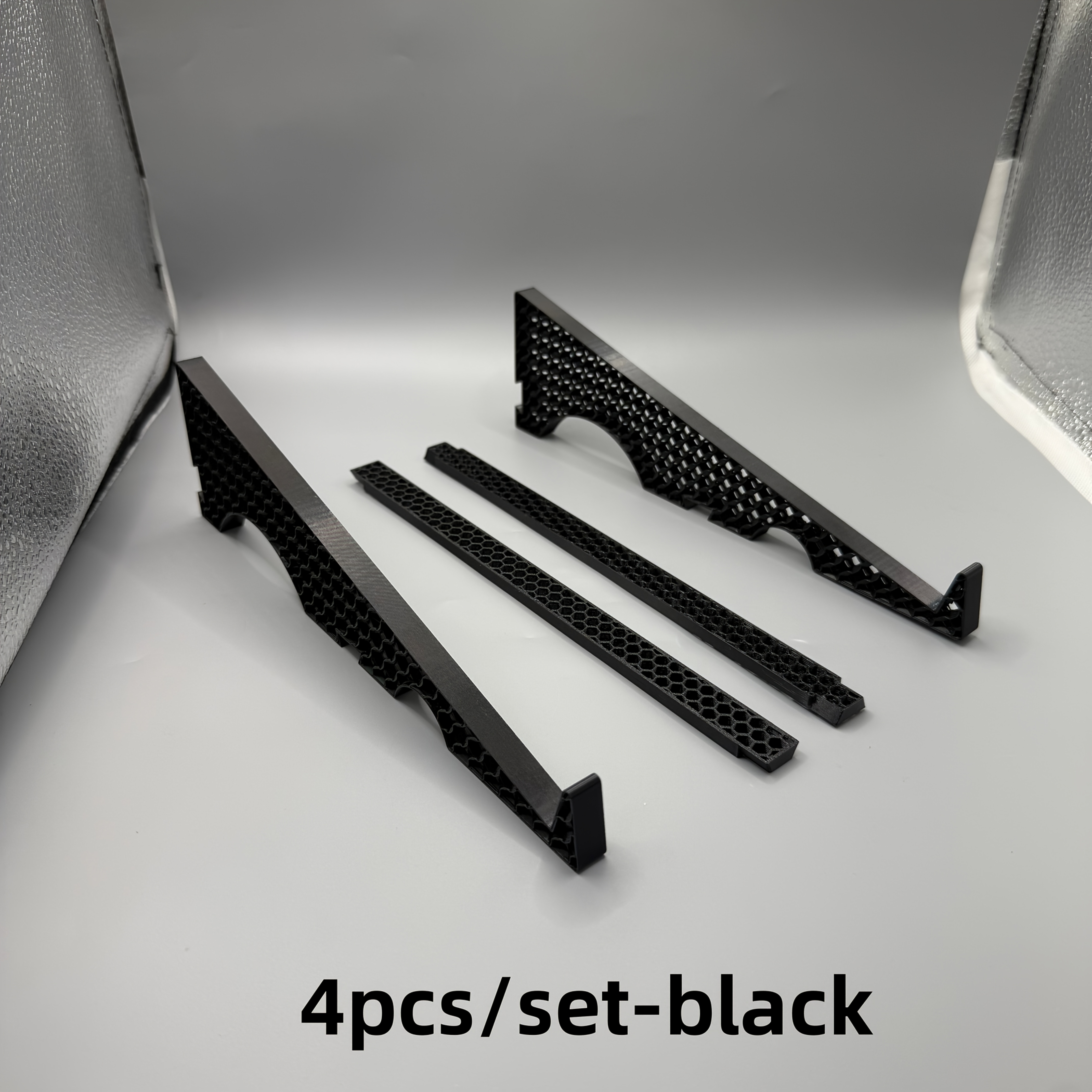 TEMU Black Hollow Portable Laptop Stand, Detachable Computer Stand, Universal Laptop Riser, Ergonomic Computer Holder, Suitable For Office, ,