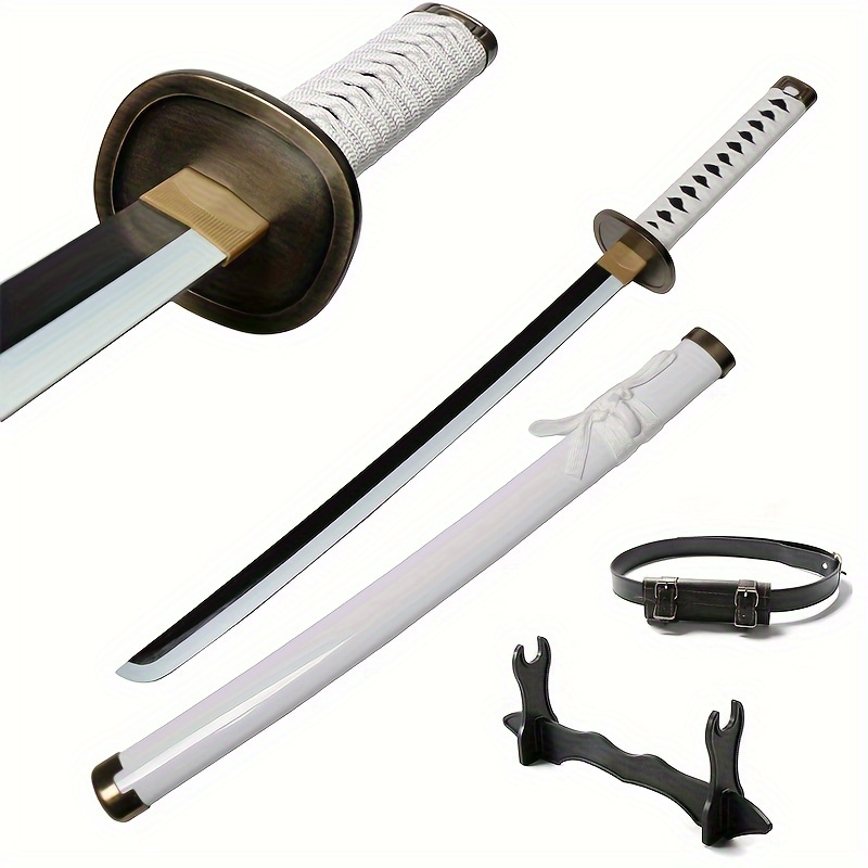 

31inch Anime Sword Bamboo Unbladed Not Sharp, Christmas Cosplay Prop With Belt And