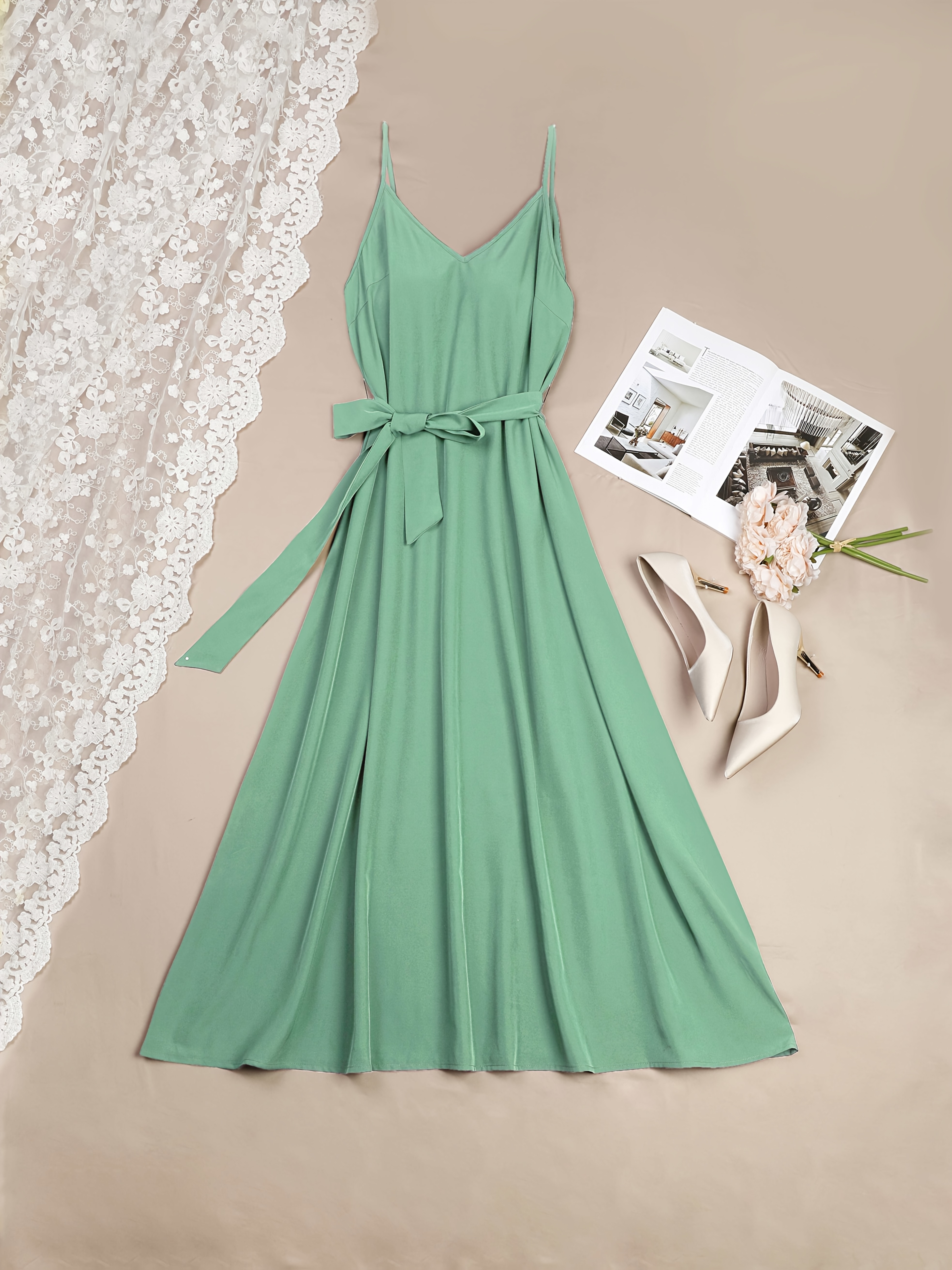 princess polly baby blue dress After Six Plus Size High Neck Halter Backless Maxi Dress main image 0