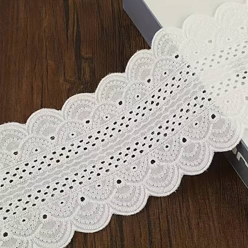 9cm wide double cotton openwork embroidered lace cotton thread lace garment