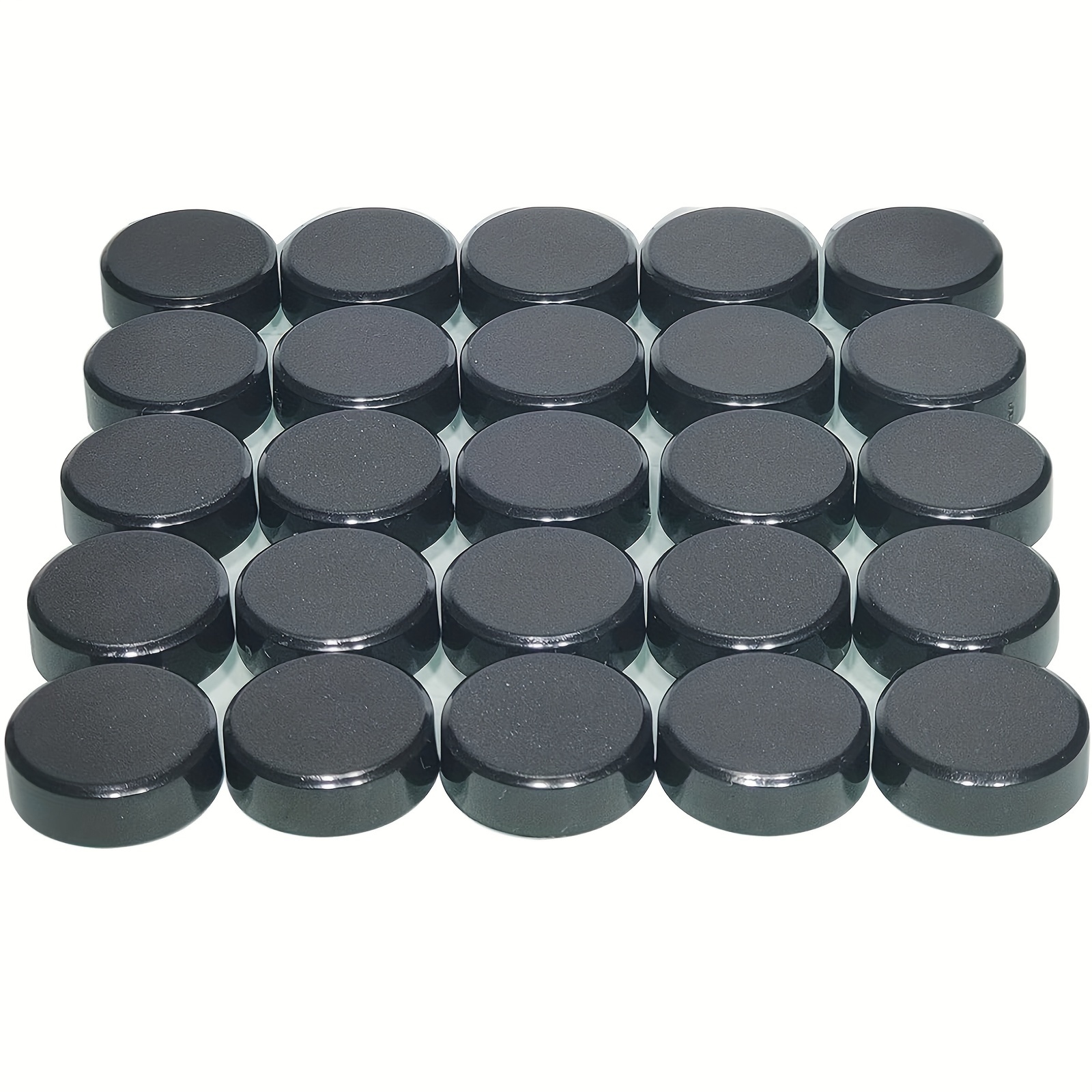 

20pcs Black Round Magnets, Strong Small Magnets For Office Workshop