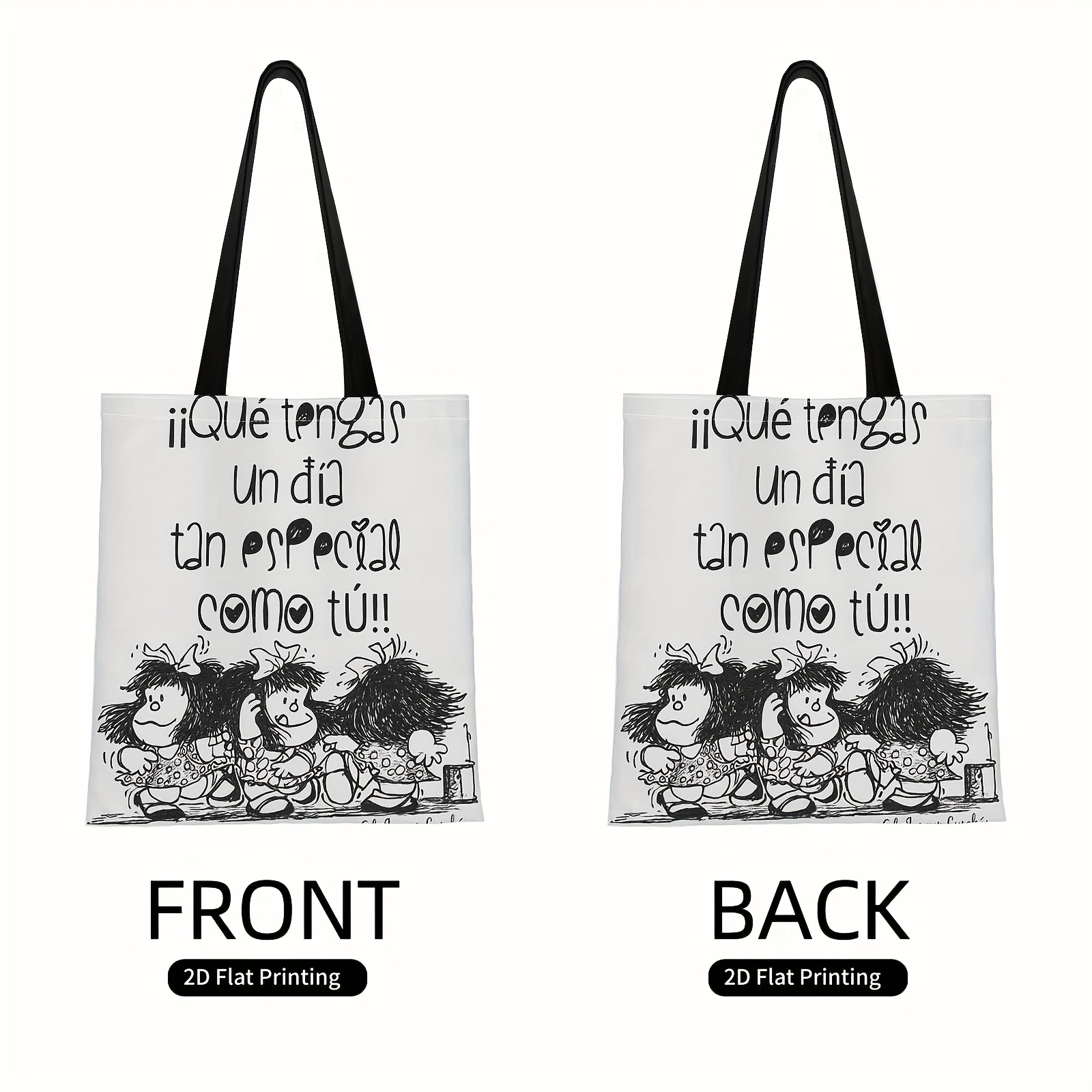 TEMU Bolso de Divertido con Diseño de Personajes de Dibujos Animados y Símbolos de , Ideal para Compras al , Reuniones, Festivos, Capa, Regalo para y