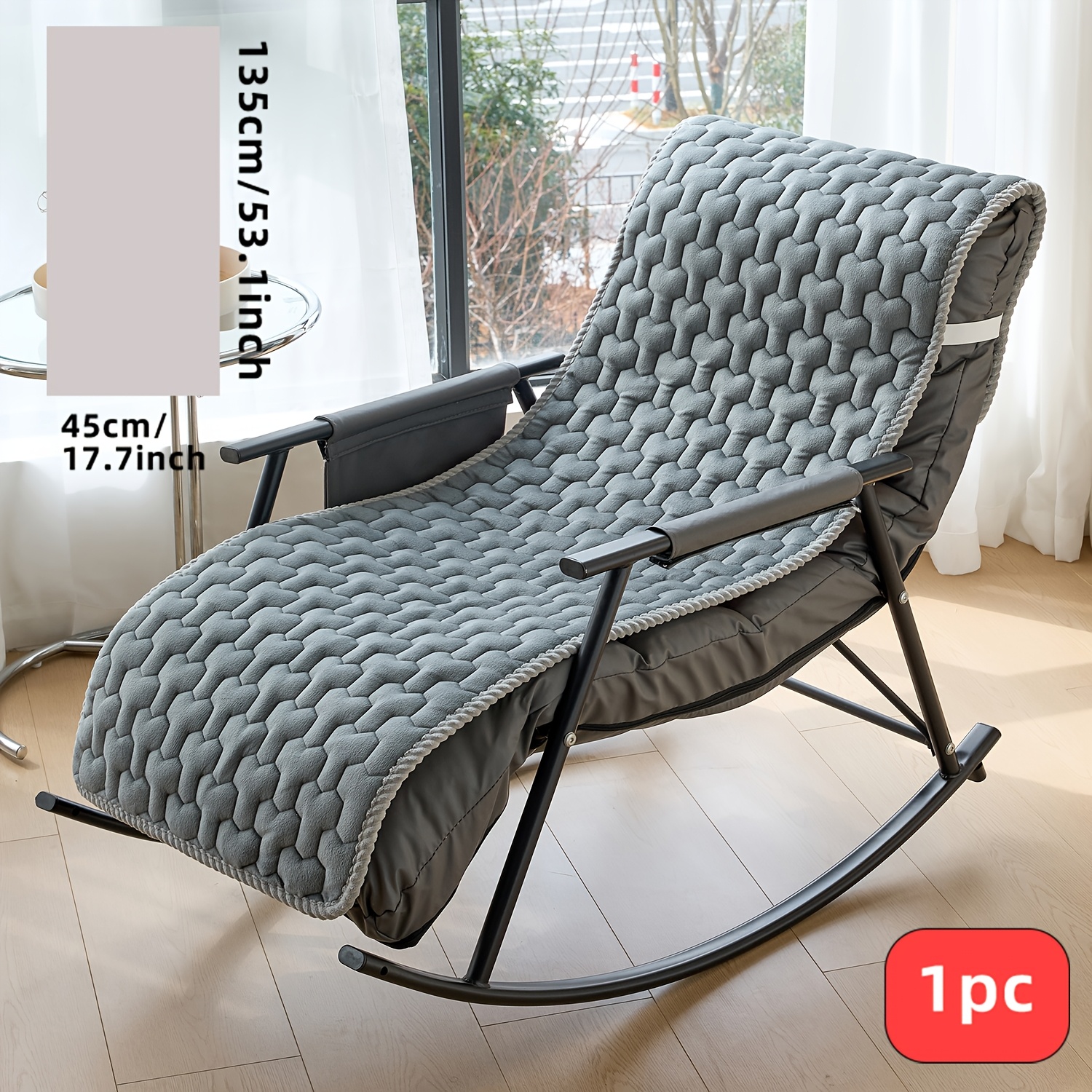 TEMU 1 cuscino moderno geometrico per poltrona reclinabile, con design antiscivolo a particelle, agli animali domestici, multicolore opzionale, e