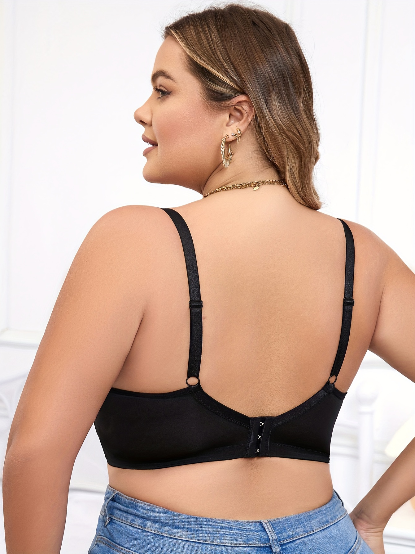 Plus Size Lace Push Up Bra With Side Adjustment D/E Cup, Sexy Plus Size  Lace Underwear 85 105 44E YQ231101 From Ephemerall, $8.65