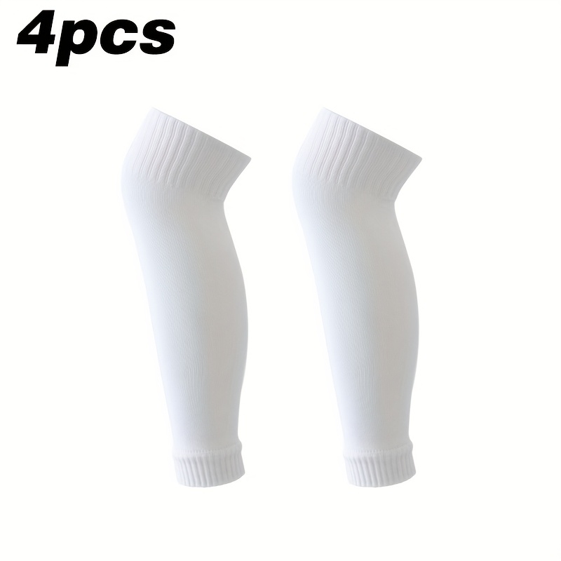 Image of 4pcs Summer Breathable Versatile Football Socks Leg Sleeves Men's Long Sports Anti-friction Pressure Leg Sleeves Football Leg Sleeves Socks