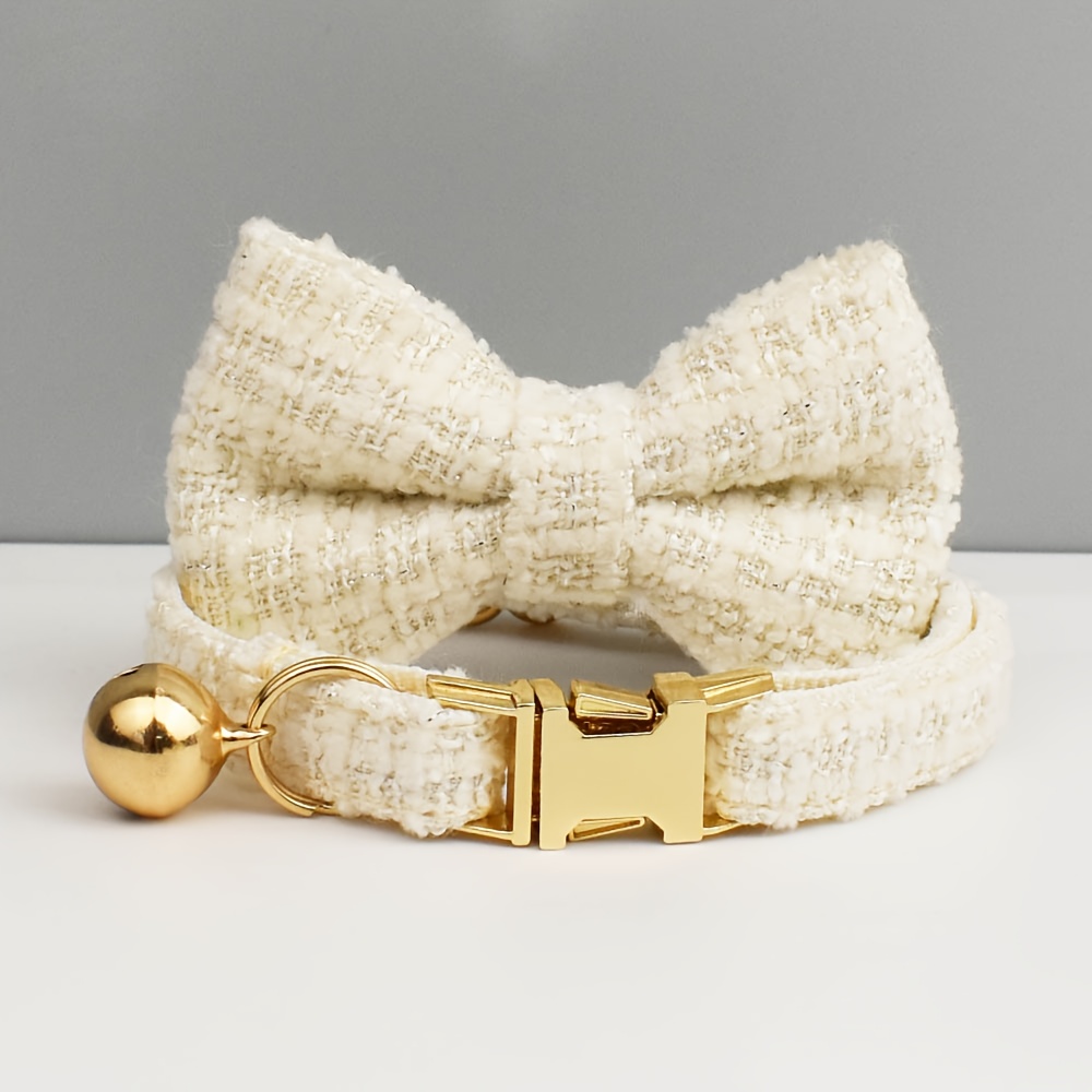 Custom Cat Collars with Bows and Bells, Adjustable Design