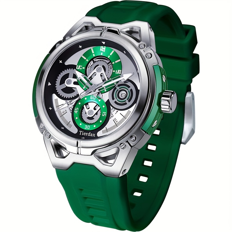 watch for men synthetic sapphire crystal luminous hands and