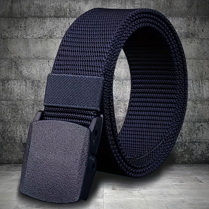 Nylon Waistband for Both Men and Women, Non-metallic Buckle for Anti Allergy, Youth Outdoor Leisure and Outdoor Waistband, Smooth Buckle, Nylon Waistband, Security Check Pants, Waistband for Trendy Sports.