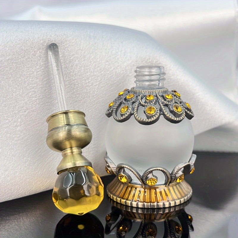 Vintage Crystal Perfume Bottle Decorative Jewelry Cosmetic - Temu