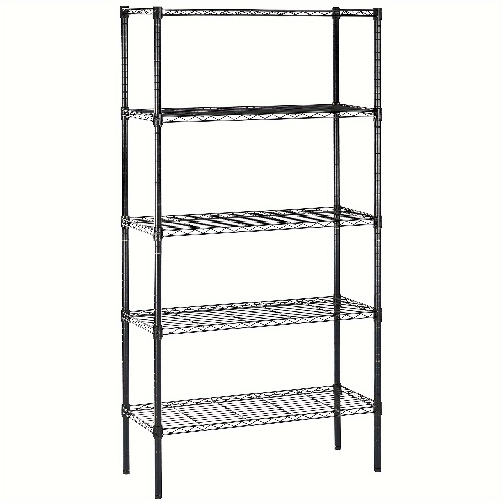 

Smug 5 Tier Shelf Adjustable Storage Shelf Wire Shelving, 350lbs Load Capacity, Metal Storage Rack For Kitchen Office Home Storage Pantry Room, Silver