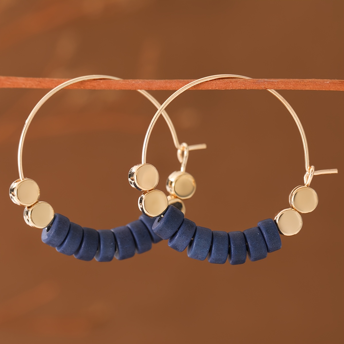 TEMU Orecchini da donna in stile retr簷 americano con di perline facili, patchwork, adatti per feste, riunioni, abbellimenti atmosferici da donna i