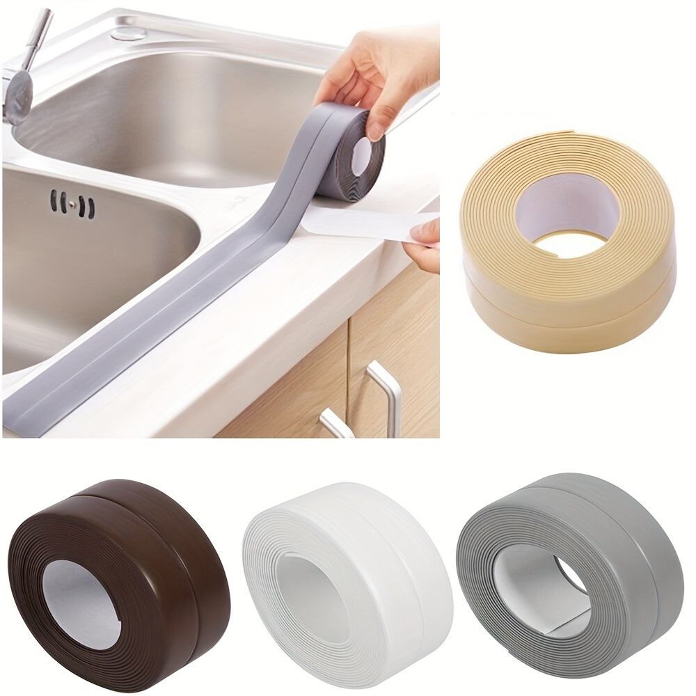 

1 Roll Kitchen Anti-mold, Waterproof And Moisture-proof Tape, Kitchen And Bathroom Sink Gap Beautiful Seam Sticker, Toilet Sticker Strip, Wall Corner Sealing Strip Tape