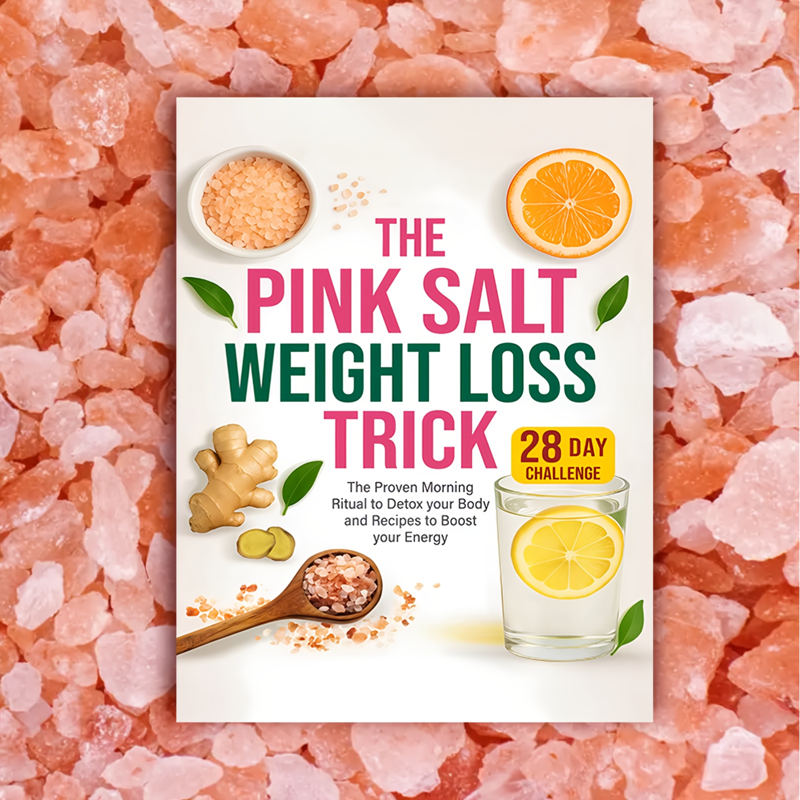 TEMU 28-day Challenge For Health: Pink Salt Weight Loss Tips, Morning Detox And Recipes To Boost Metabolism & Wellness