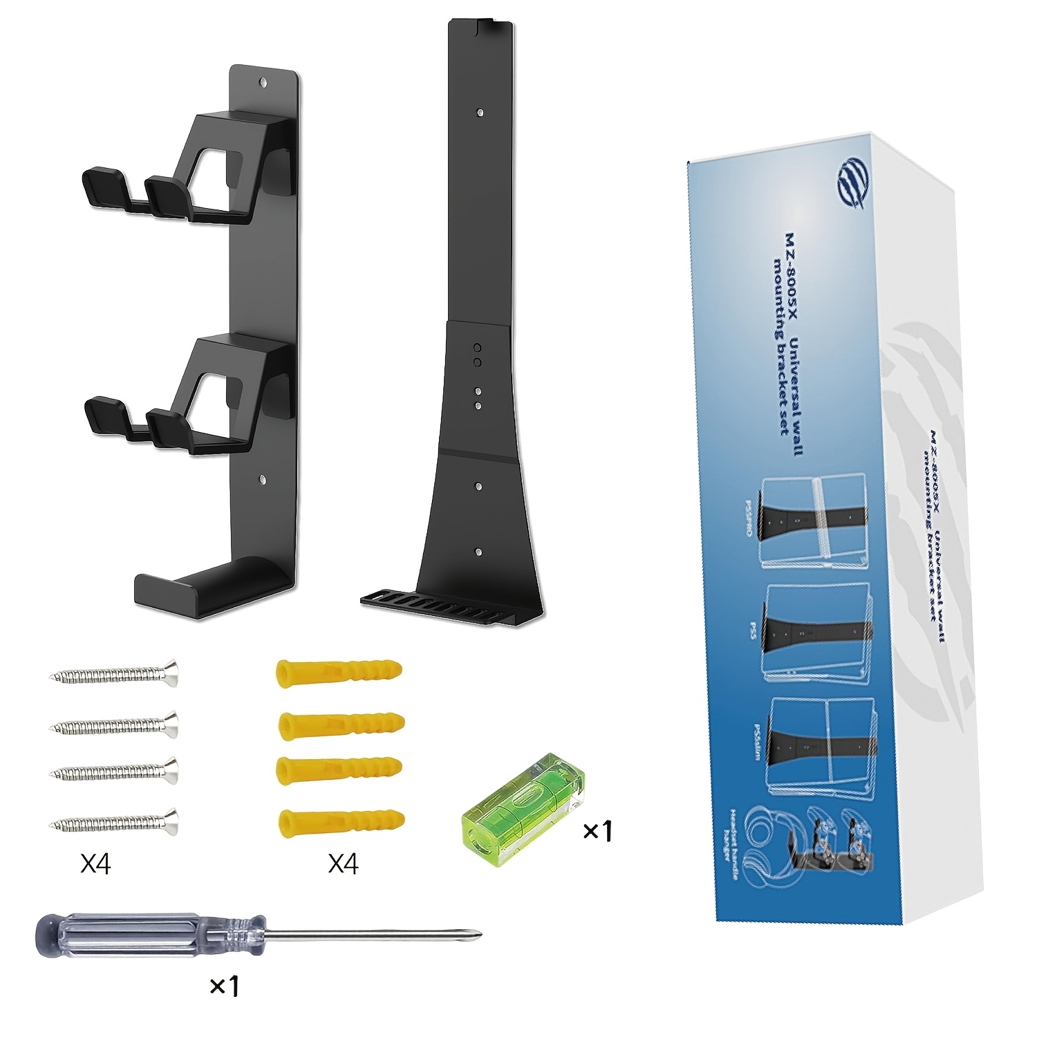 TEMU Soporte de pared para consola PS5 Slim, soporte de acero engrosado. Compatible con los modelos de PS5 Edición Digital y Edición con disco.