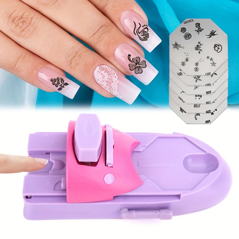 

Nail Machine With Mold - Easy Diy Manicure Tool For Hands, Feet & Nails