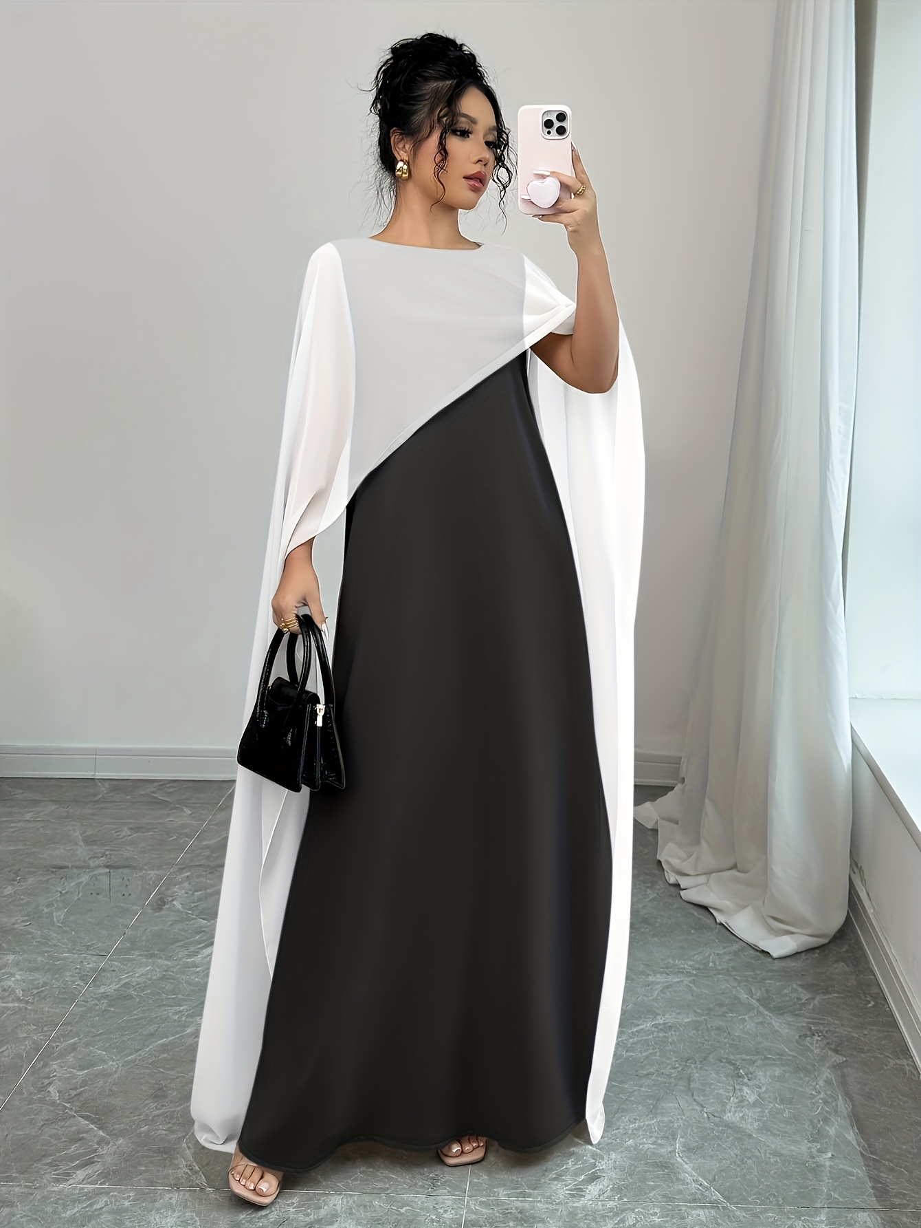womens lightweight chiffon kaftan dress semi sheer - Temu Pakistan