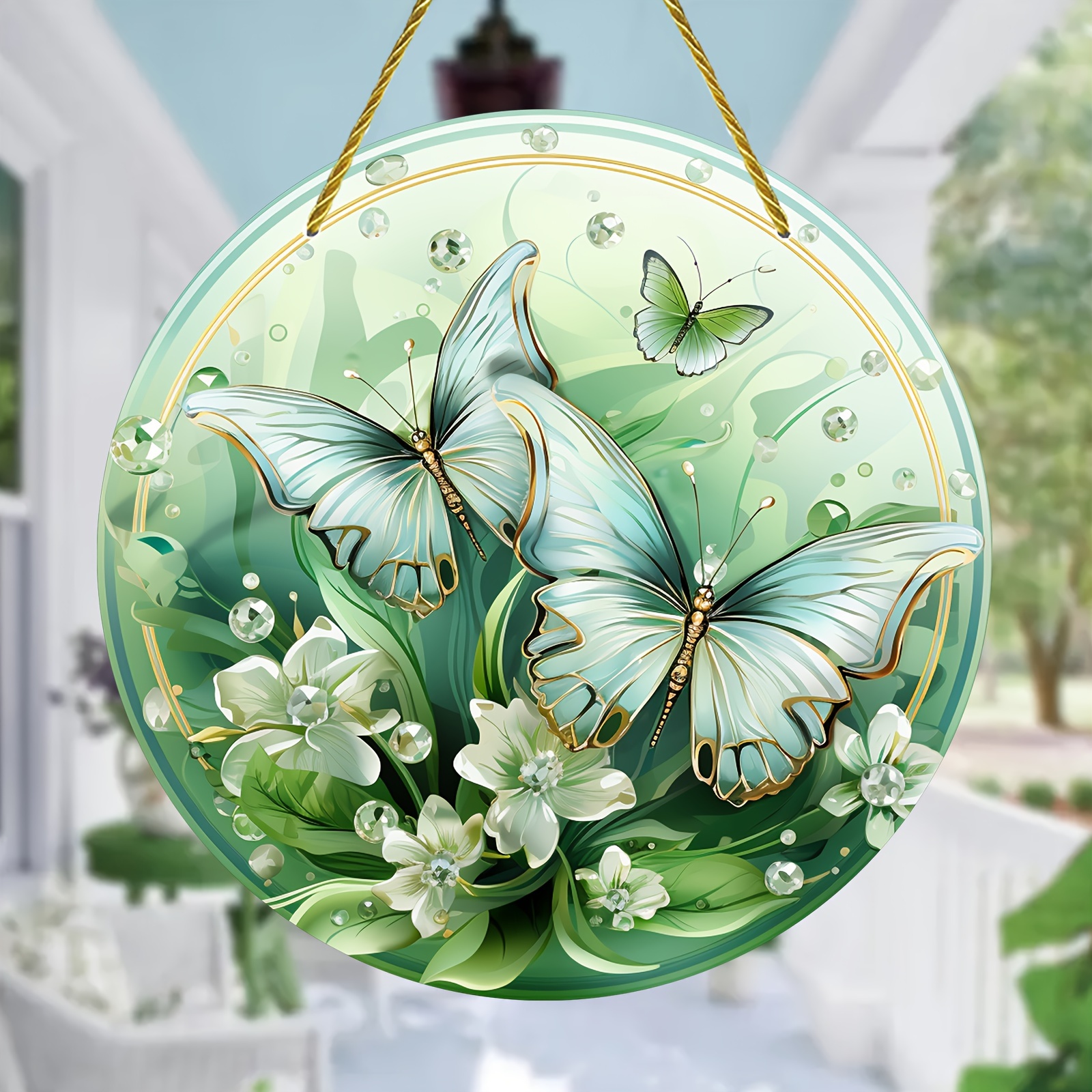 Round Butterfly Wall Decor