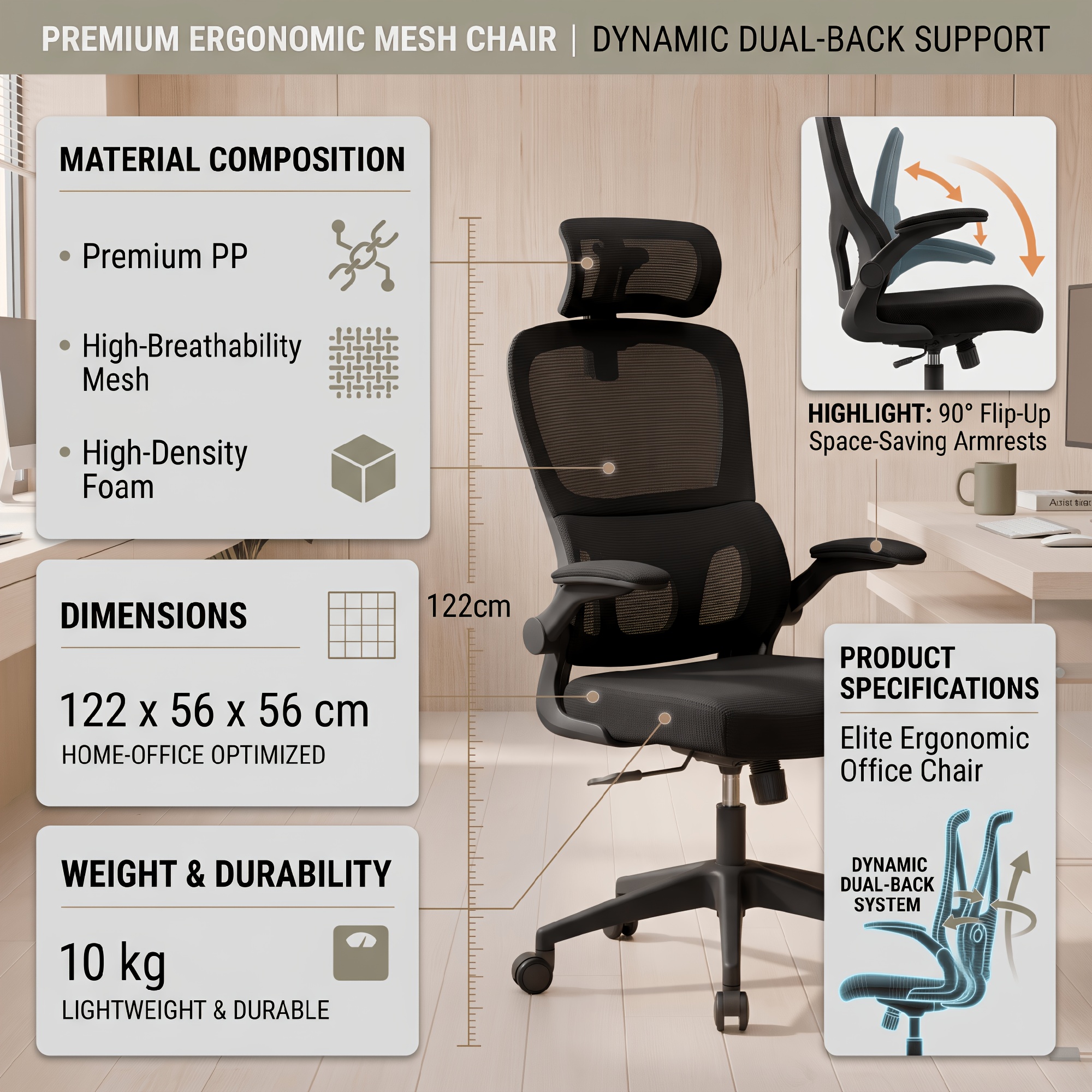 Image of Ergonomic Tactical Mecha Gaming Chair Suitable For Pc Setup, Heavy-duty Swivel Chair With High-back, Manual Recline & Heavy-duty Base, Suitable For Computer Desk, , Office Chair, Hard Compatible