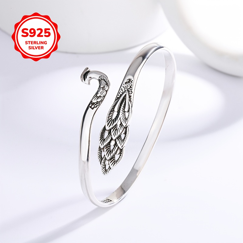925 Silver Peacock Bracelet