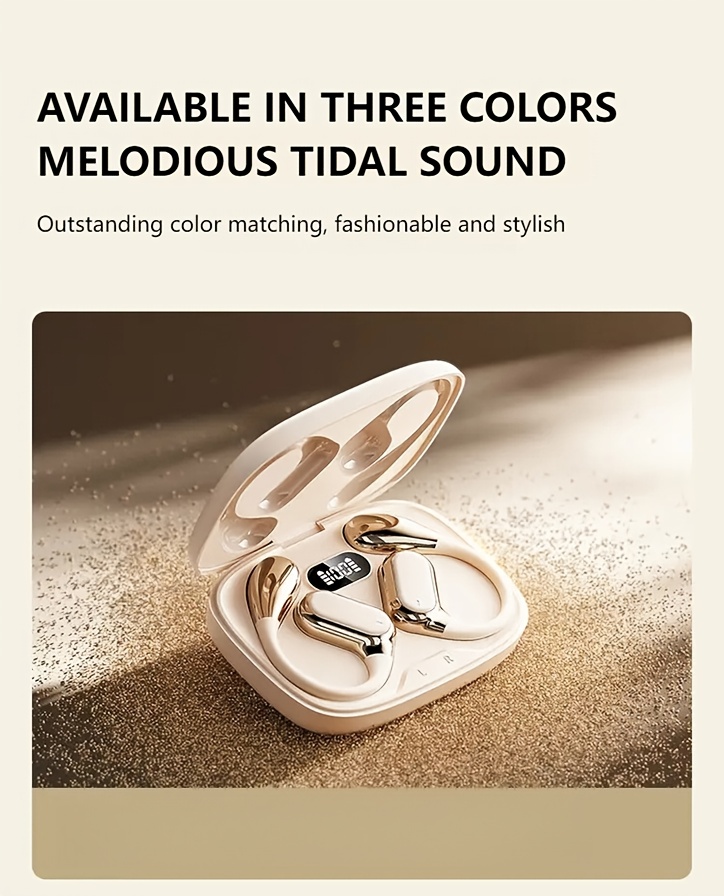New Senyang New Style True Wireless On-Ear Earbuds Music Non-In-Ear Headset Gaming Couple Earbuds Video TWS HIFI Bass 9D Stereo HD Calling Earphones for Android for Iphone Cellphone Sports Earpieces Smart Headphones for Halloween Day Gift