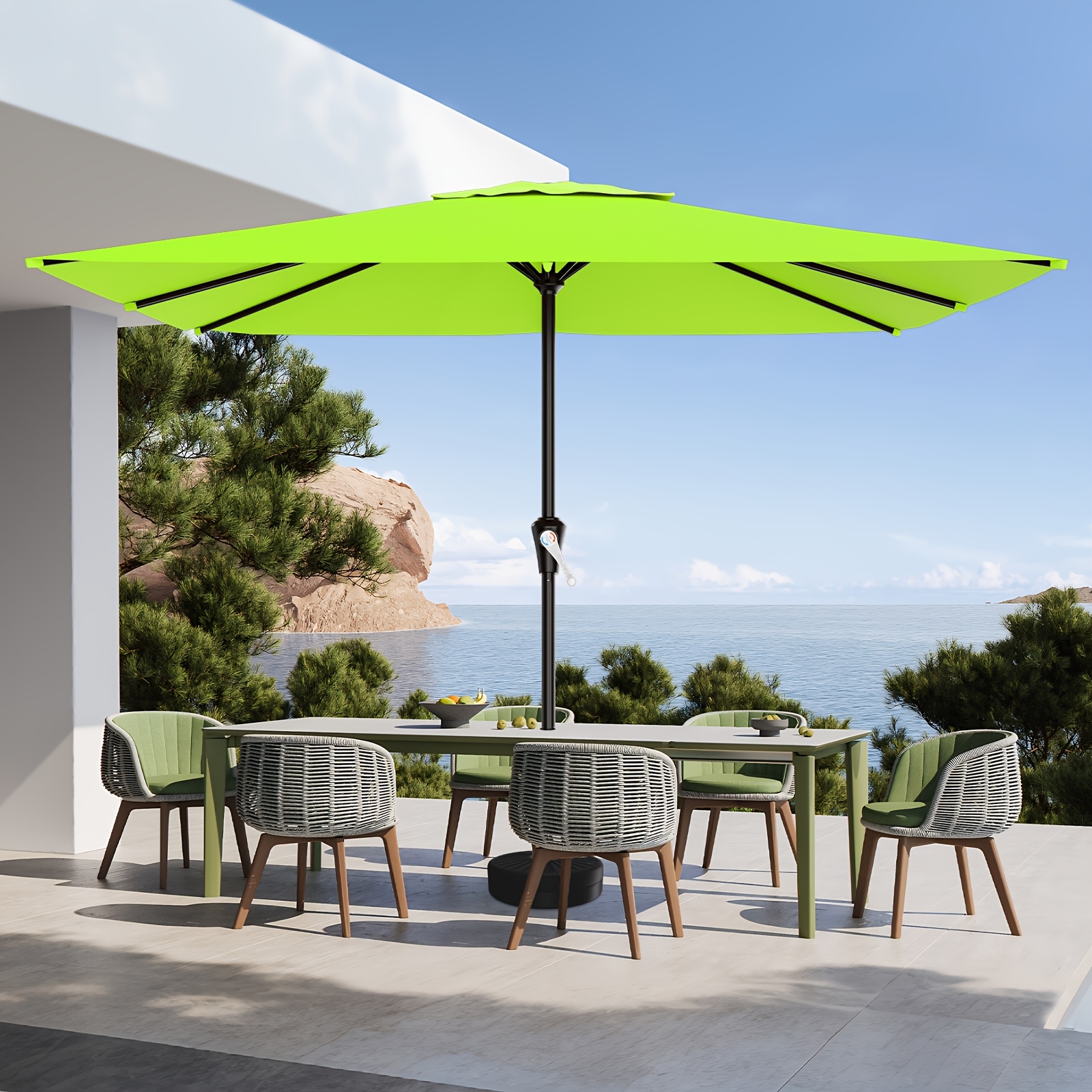best choice patio umbrella assembly Best Choice Products 10ft 3-Tier Patio Umbrella, Market Sun Shade w/ Tilt Adjustment, Easy Crank