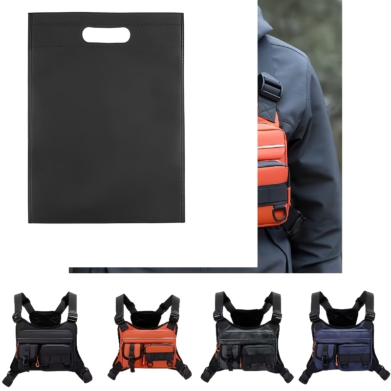 Men's Tactical Chest Bag for Motorcycle Riding, Durable and Lightweight
