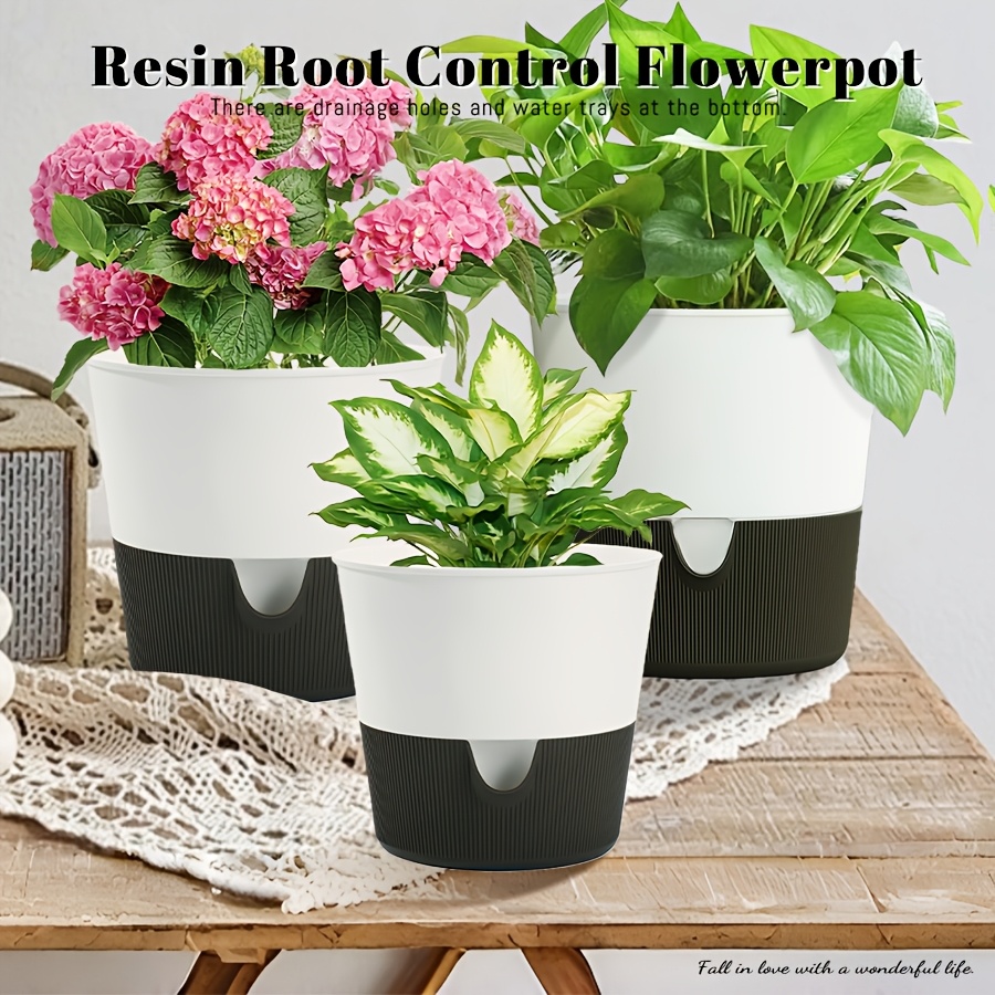 8 inch self watering pot sold on Temu United States