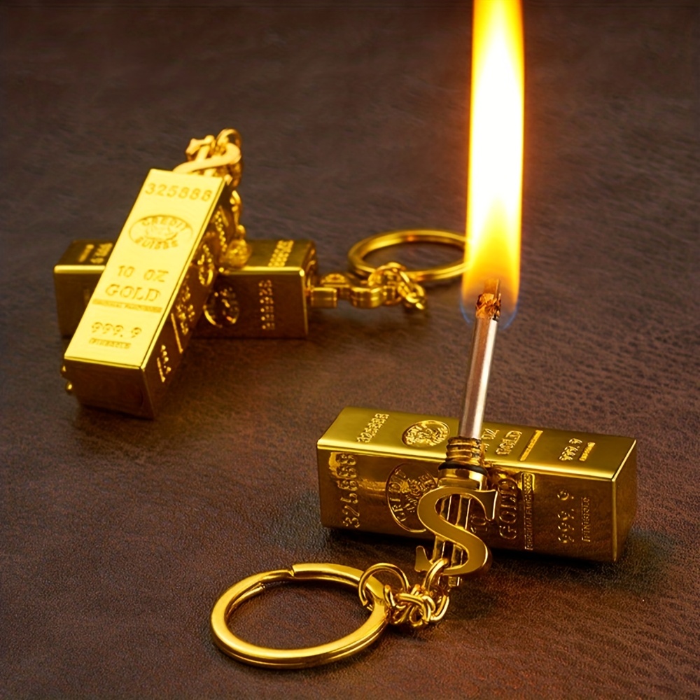 TEMU (oil-free) 2-pack Windproof Permanent Lighters, Creative Small , Multi-functional Metal Kerosene Lighters, Mini Portable Igniters, Suitable For